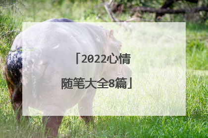 2022心情随笔大全8篇