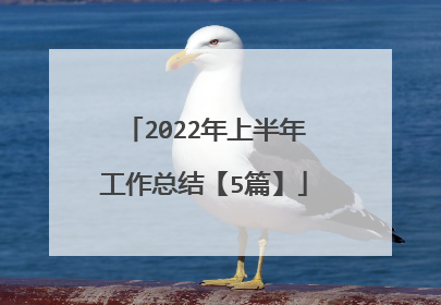 2022年上半年工作总结【5篇】