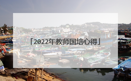 2022年教师国培心得