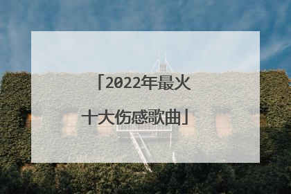 2022年最火十大伤感歌曲