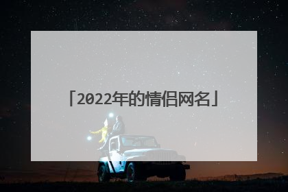 2022年的情侣网名