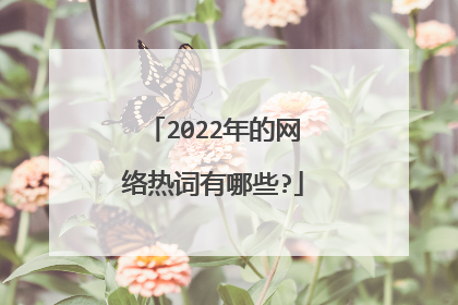 2022年的网络热词有哪些?