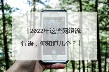 2022年这些网络流行语,你知道几个?