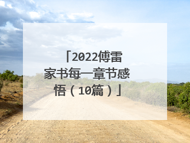 2022傅雷家书每一章节感悟（10篇）
