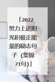 2022努力上进阳光积极正能量的励志句子 (集锦71句)