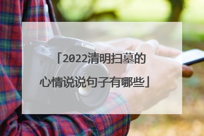 2022清明扫墓的心情说说句子有哪些