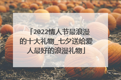 2022情人节最浪漫的十大礼物_七夕送给爱人最好的浪漫礼物