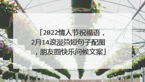 2022情人节祝福语，2月14浪漫简短句子配图，朋友圈快乐问候文案