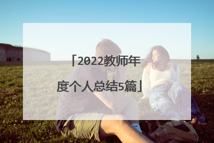 2022教师年度个人总结5篇