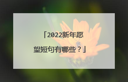 2022新年愿望短句有哪些?