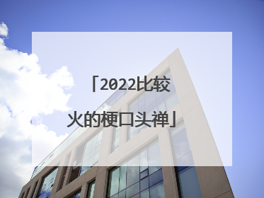 2022比较火的梗口头禅