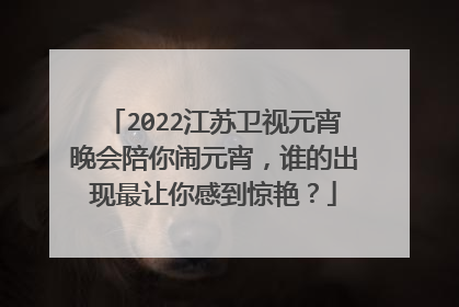 2022江苏卫视元宵晚会陪你闹元宵，谁的出现最让你感到惊艳？