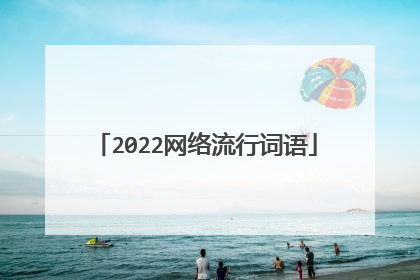 2022网络流行词语