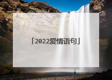 2022爱情语句