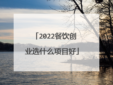 2022餐饮创业选什么项目好