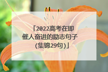 2022高考在即催人奋进的励志句子 (集锦29句)