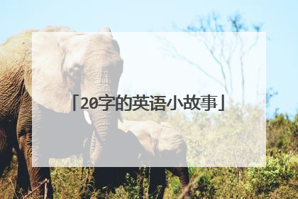 20字的英语小故事