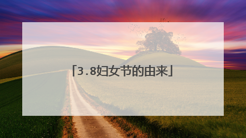 3.8妇女节的由来