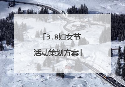 3.8妇女节活动策划方案