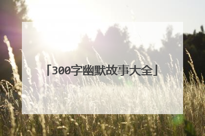 300字幽默故事大全