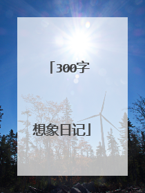 300字想象日记