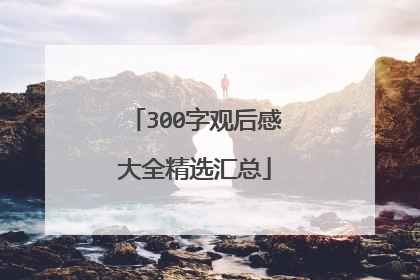 300字观后感大全精选汇总