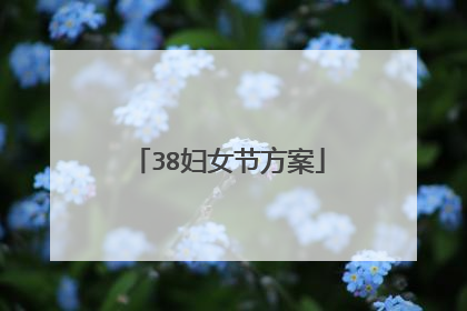 38妇女节方案