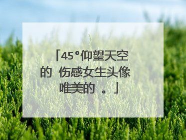 45°仰望天空的 伤感女生头像 唯美的 。