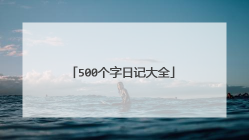 500个字日记大全