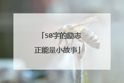 50字的励志正能量小故事