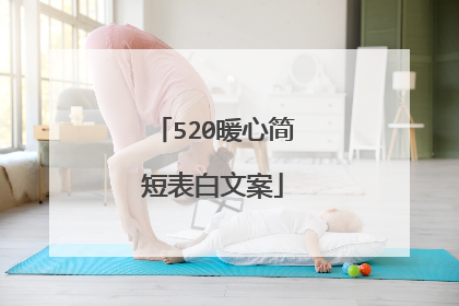 520暖心简短表白文案