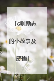 6则励志的小故事及感悟