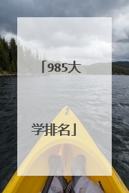 985大学排名