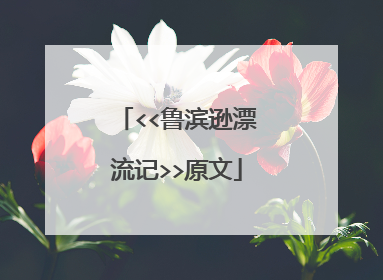 <<鲁滨逊漂流记>>原文