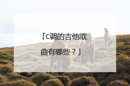 C调的吉他歌曲有哪些？