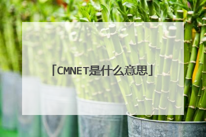 CMNET是什么意思