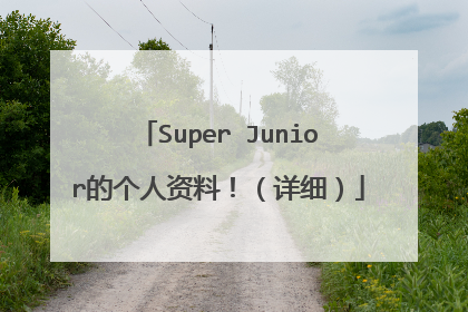 Super Junior的个人资料!(详细)