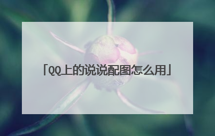 QQ上的说说配图怎么用