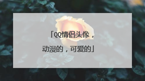 QQ情侣头像,动漫的,可爱的