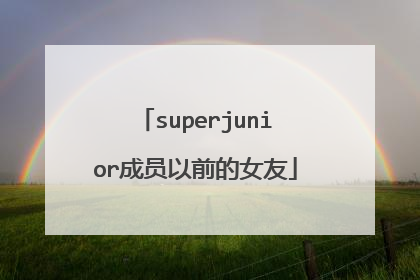 superjunior成员以前的女友