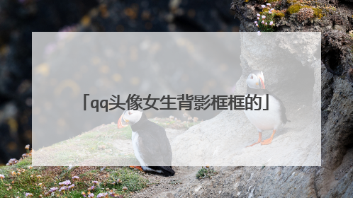 qq头像女生背影框框的