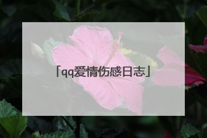 qq爱情伤感日志