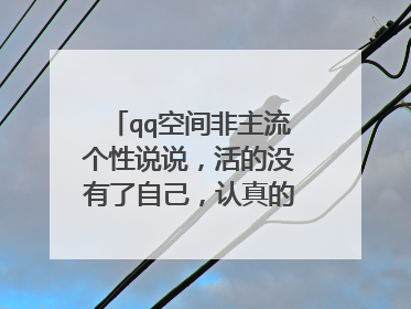 qq空间非主流个性说说,活的没有了自己,认真的我输得好惨。